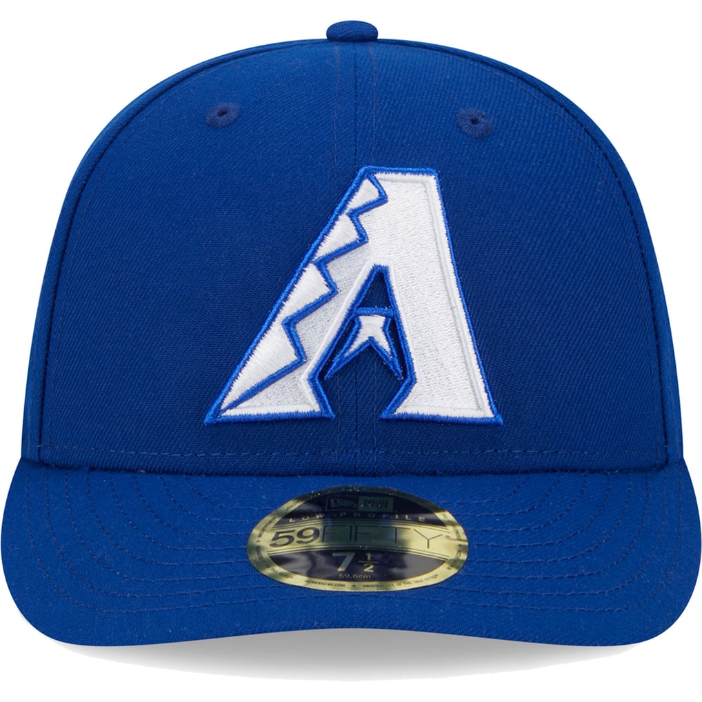  Arizona Diamondbacks New Era White Logo Low Profile 59FIFTY Fitted Hat - Royal